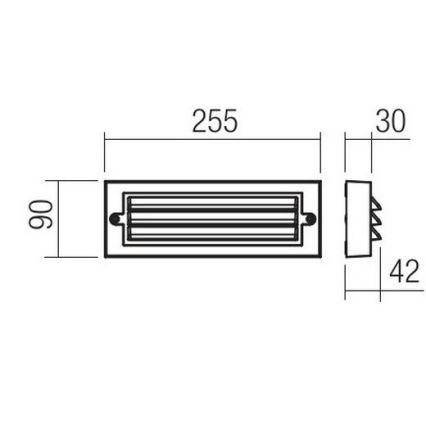 Redo 90330 - LED Applique murale d'extérieur KRUP LED/6W/230V IP65 anthracite