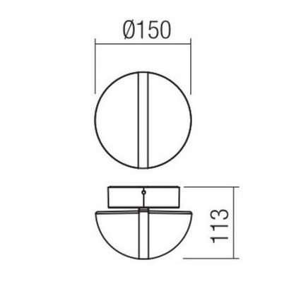Redo 90364 - LED Applique murale d'extérieur SIERRA LED/10,8W/230V IP54