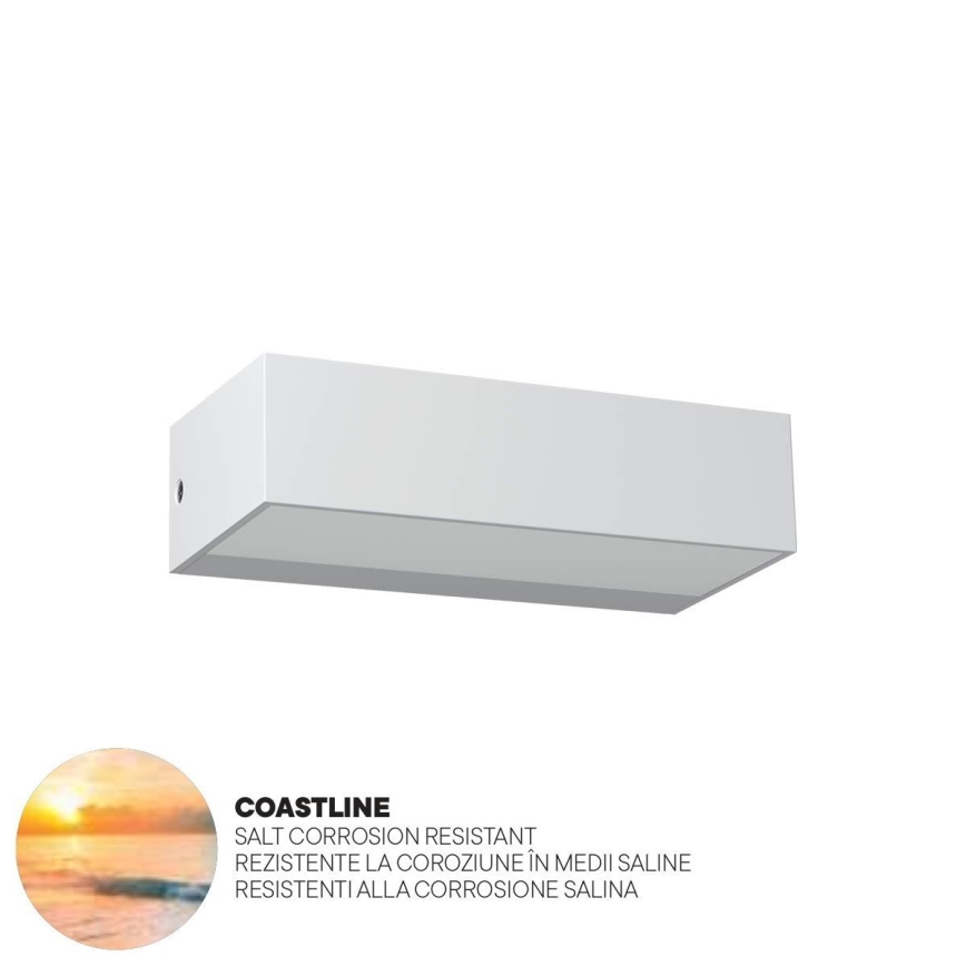 Redo 90372 - LED Applique da esterno LAMPRIS LED/9,5W/230V IP65 bianco