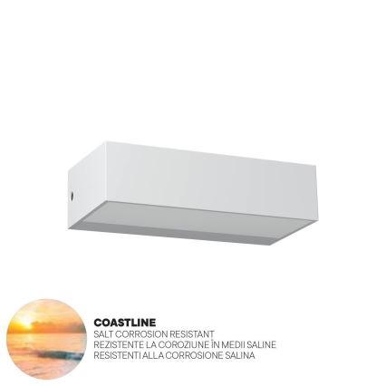 Redo 90372 - LED Applique murale d'extérieur LAMPRIS LED/9,5W/230V IP65 blanc