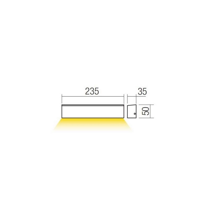Redo 90393 - LED Auβen-Wandbeleuchtung OMNIA LED/12W/230V 3000K IP54 weiß