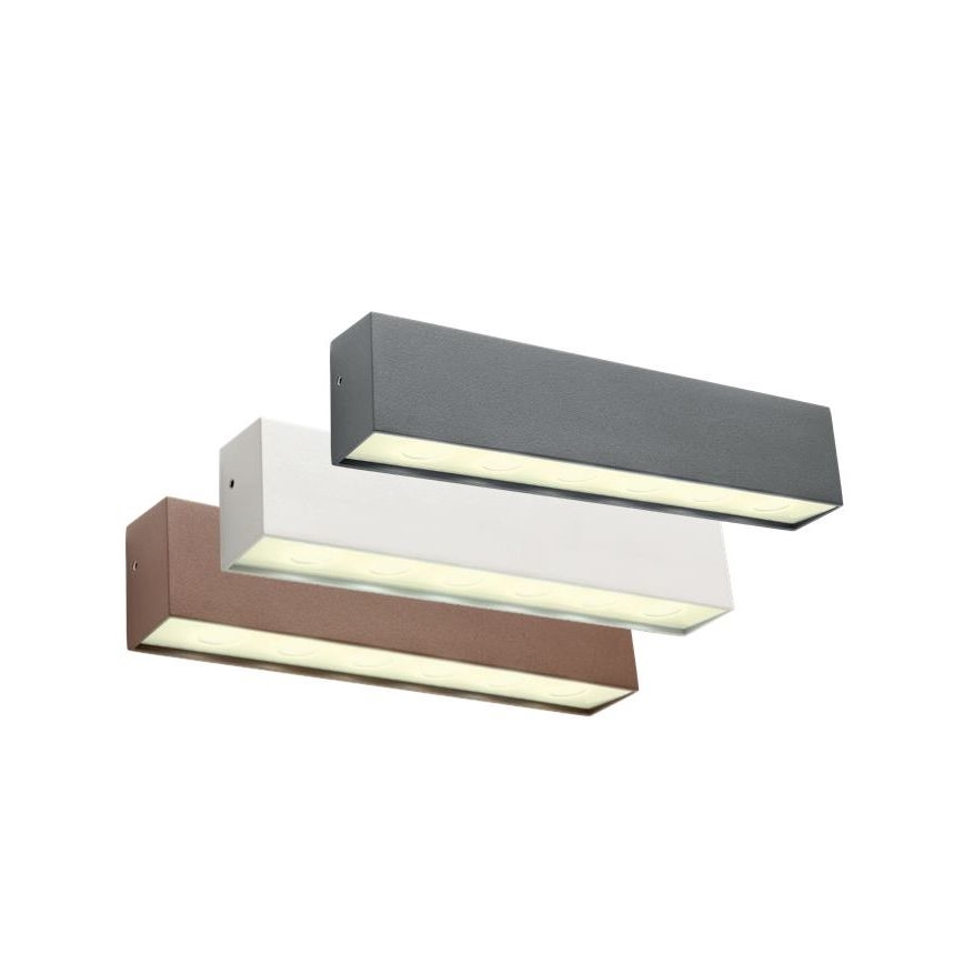 Redo 90394 - LED Applique murale d'extérieur OMNIA LED/12W/230V 3000K IP54 gris