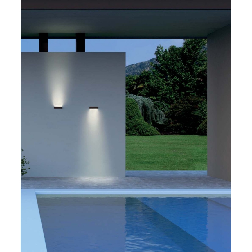 Redo 90395 - LED Applique murale d'extérieur OMNIA LED/12W/230V 3000K IP54 marron