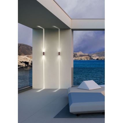 Redo 90424 - Applique murale extérieure ACE LED/5,84W/230V 4000K IP54 marron