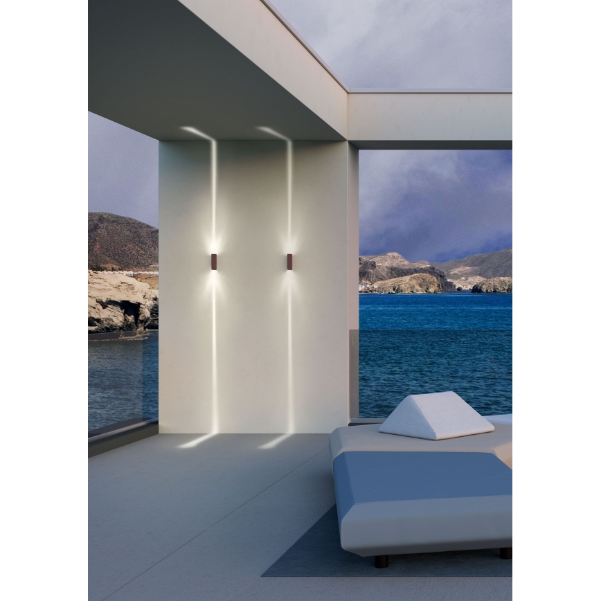 Redo 90424 - Applique murale extérieure ACE LED/5,84W/230V 4000K IP54 marron