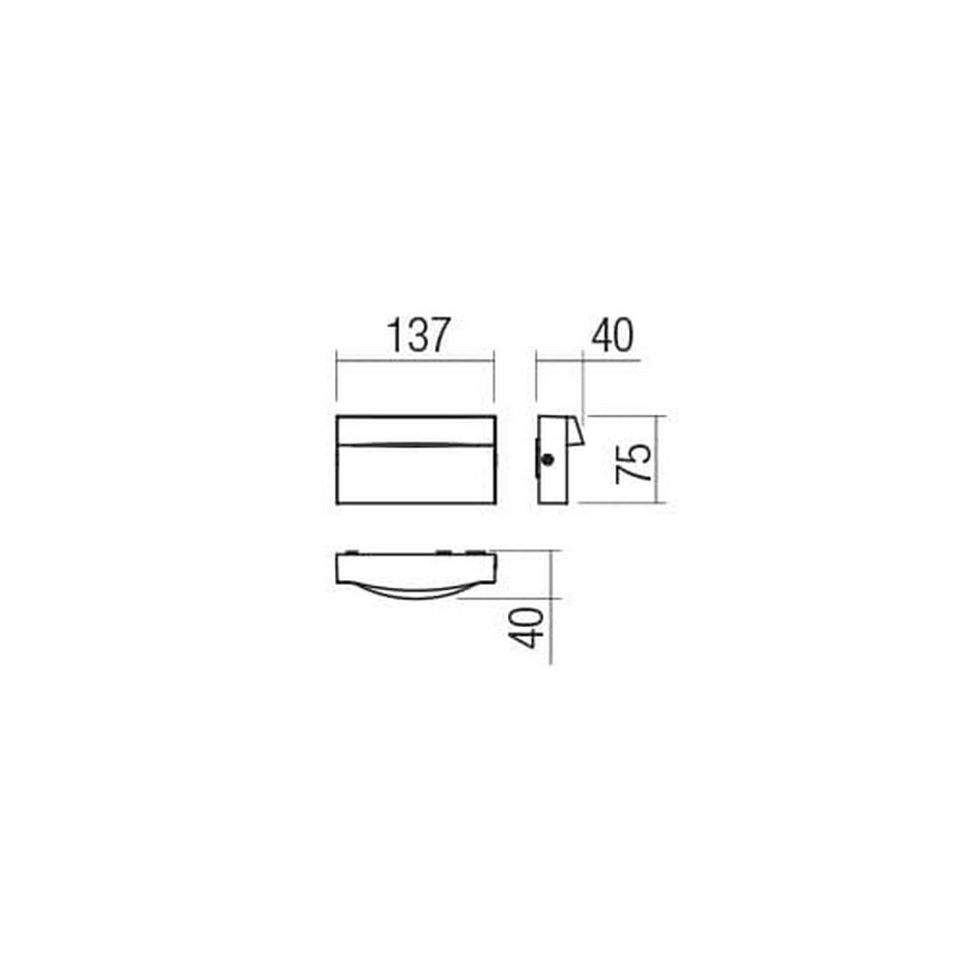 Redo 90425 - LED-Wandleuchte für den Außenbereich POLIFEMO LED/8W/230V IP65 weiß