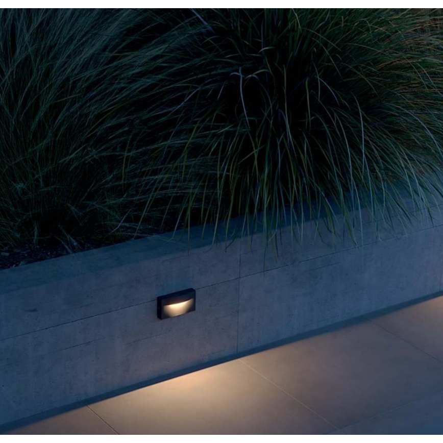 Redo 90426 - Applique a LED da esterno POLIFEMO LED/8W/230V IP65 antracite