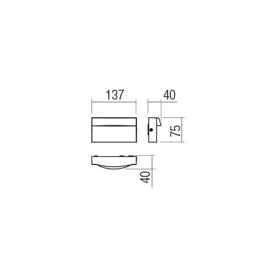 Redo 90426 - Applique a LED da esterno POLIFEMO LED/8W/230V IP65 antracite