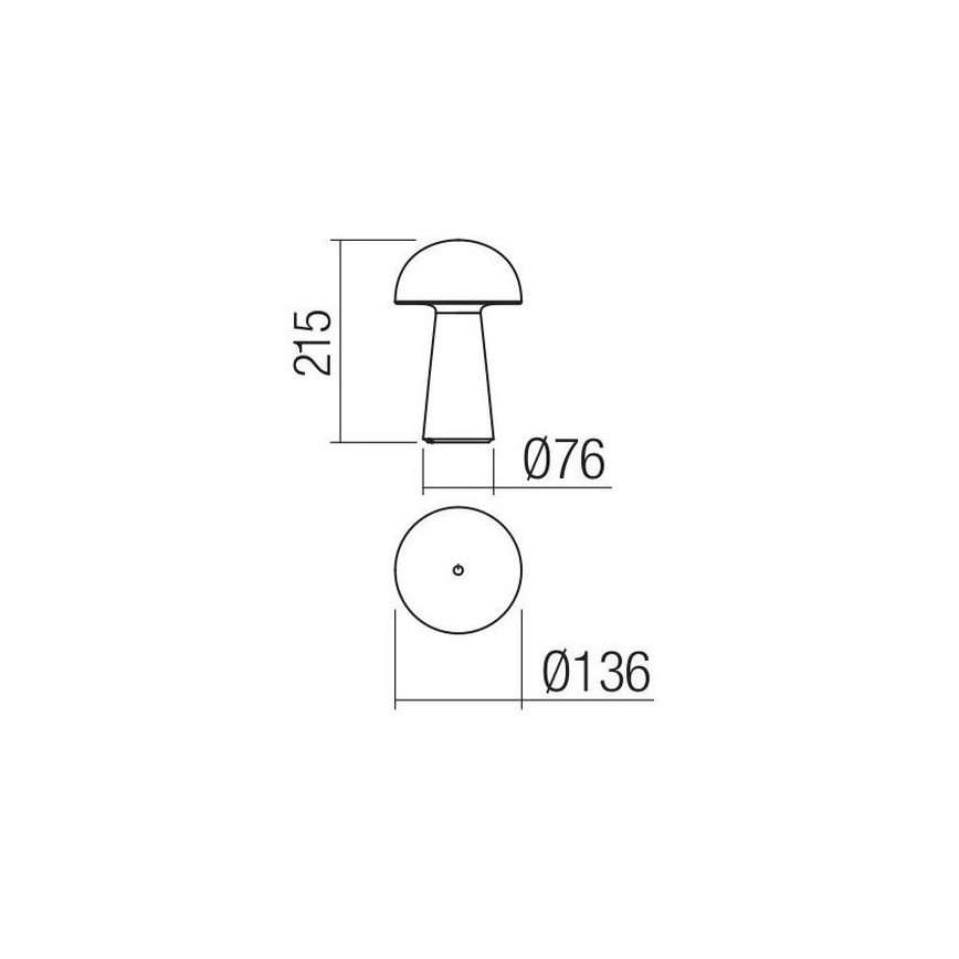 Redo 90438 - Lampe d'extérieur tactile dimmable KIRA LED/4,7W/230V 2200 mAh IP44 blanche