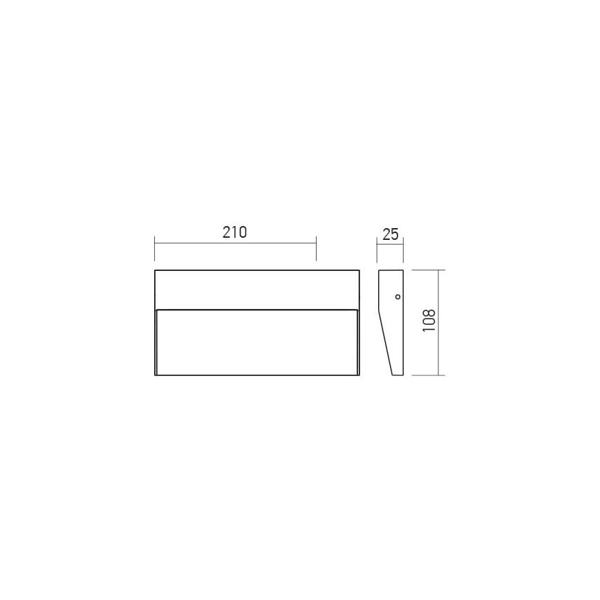 Redo 90481 - Applique murale LED extérieure LANDER LED/6W/230V IP54 anthracite