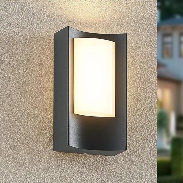 Redo 90483 - Applique murale extérieure WARP LED/8W/230V 3000K IP44 anthracite