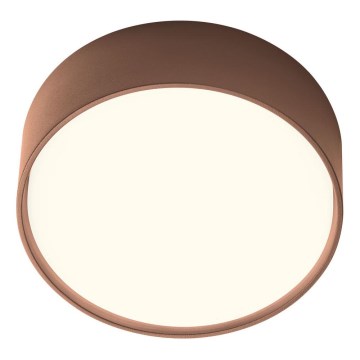 Redo 90496 - Plafoniera LED da esterno URANIA LED/10W/230V diametro 16 cm 3000K IP65 marrone