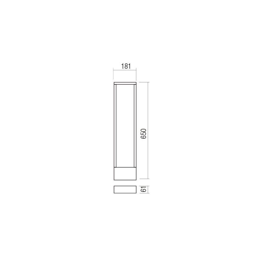 Redo 90509 - Lampada LED da esterno WALD LED/10W/230V IP65 antracite