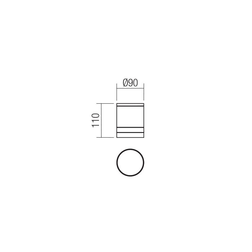 Redo 90519 - Plafoniera da esterno CARGO 1xGU10/28W/230V IP54 antracite