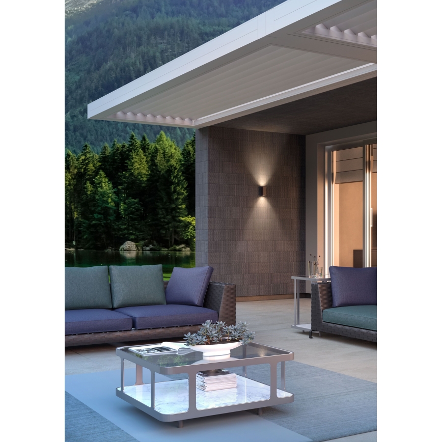 Redo 90531 - Applique murale extérieure BRIO LED/10W/230V 3000K IP54 marron
