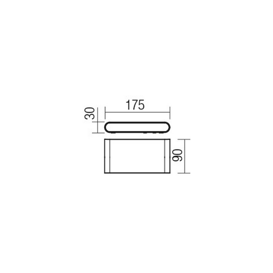 Redo 9054 - LED-Wandleuchte für den Außenbereich POCKET LED/6W/230V IP54