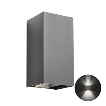 Redo 90553 - Applique murale extérieure VARY 2xLED/10W/230V 3000K IP54 anthracite