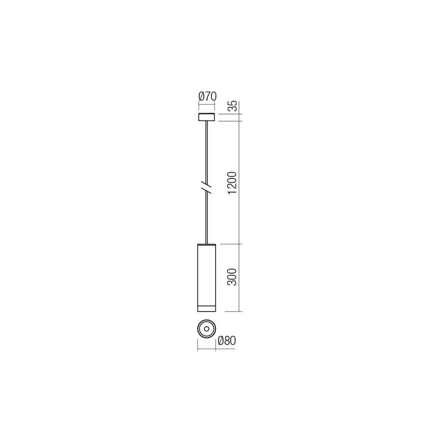 Redo 90570 - Lampada LED a sospensione da esterno KLOU LED/9W/230V IP54 bianco
