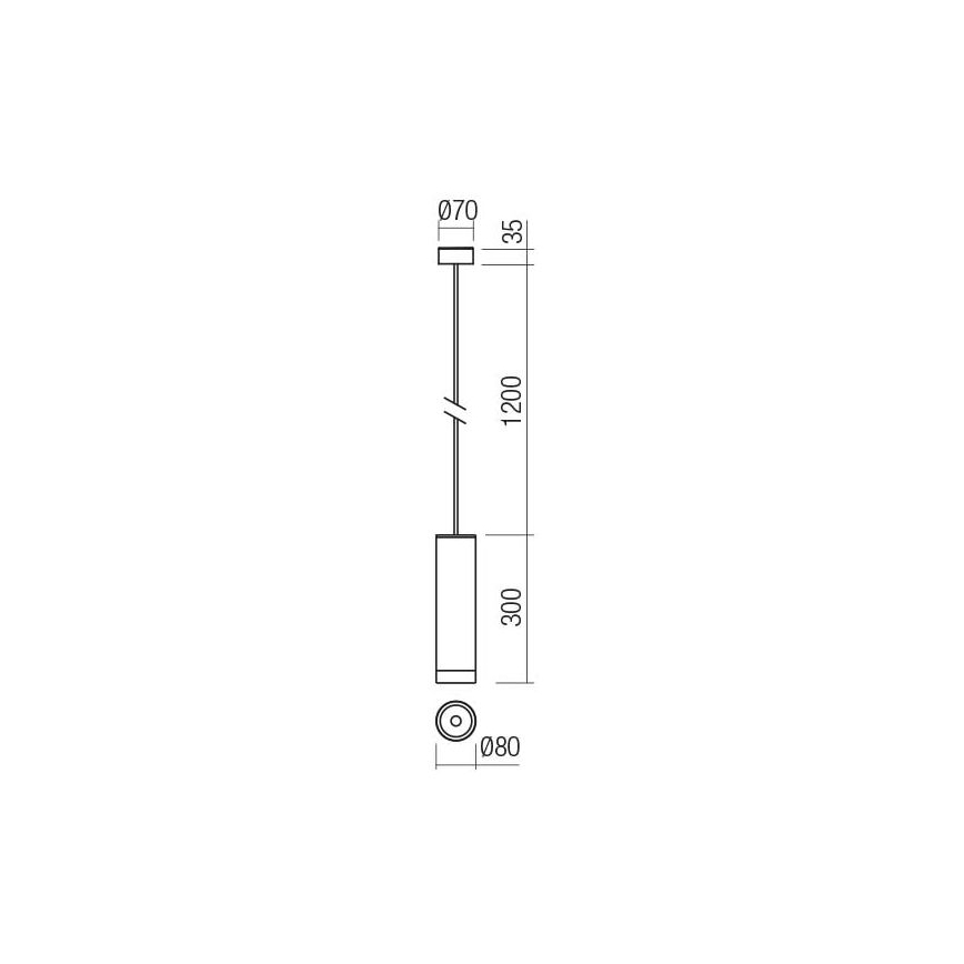 Redo 90571 - Outdoor-LED-Hängeleuchte KLOU LED/9W/230V IP54 anthrazit