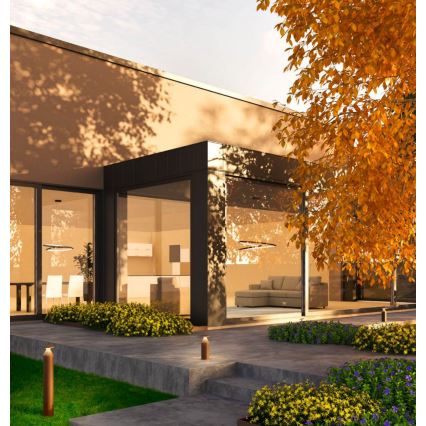 Redo 90590 - LED-Außenleuchte BIRO LED/12W/230V 3000K 30 cm CRI 90 IP65 braun