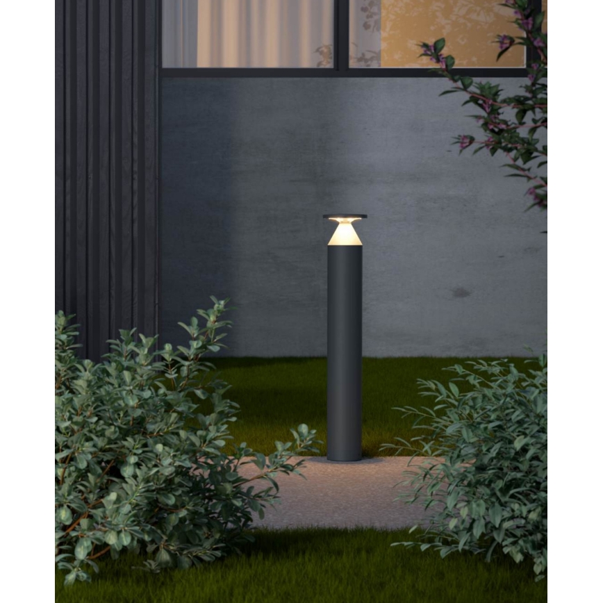 Redo 90591 - Lampe d'extérieur LED BIRO, 12 W/230 V, 3000 K, 70 cm, IRC 90, IP65, anthracite