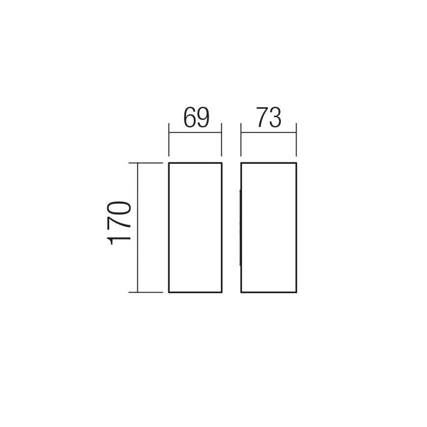 Redo 90635 - Applique murale extérieure SONNY 2xLED/5W/230V 2200/3000/4000K IP54 blanc