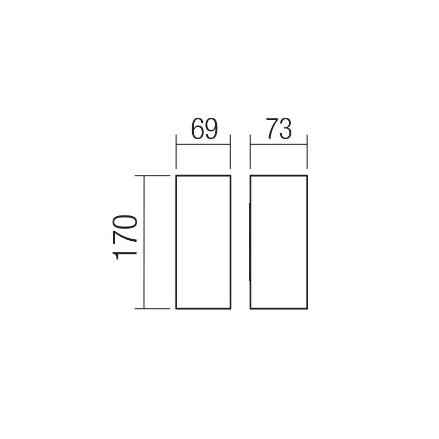 Redo 90636 - Applique a LED da esterno SONNY 2xLED/5W/230V 2200/3000/4000K IP54 antracite