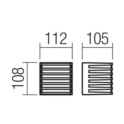 Redo 90639 - Applique murale extérieure BLAZE LED/12W/230V 3000K IP54 anthracite