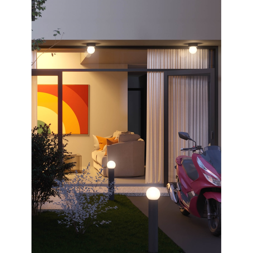 Redo 90641 - Plafoniera da esterno BULK 1xE27/28W/230V IP44 antracite