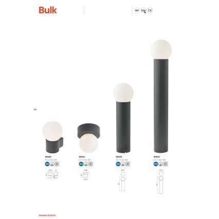 Redo 90643 - Außenleuchte BULK 1xE27/28W/230V 80 cm IP44 anthrazit