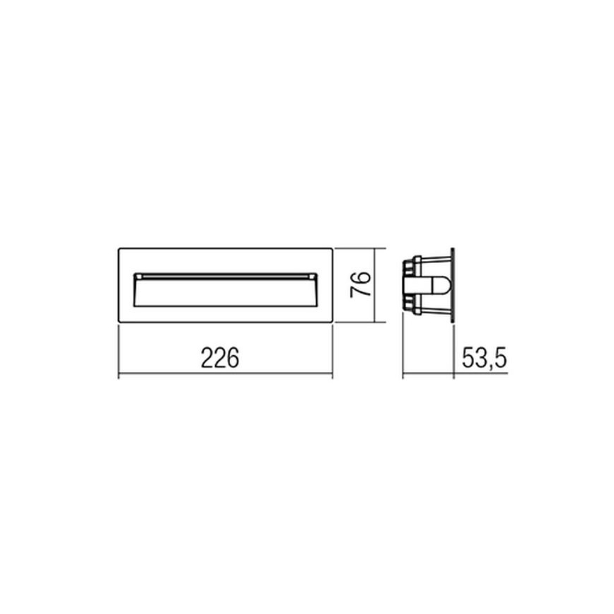 Redo 9092 - Illuminazione scale LED da esterno IGOR LED/6W/230V 3000K IP54 antracite