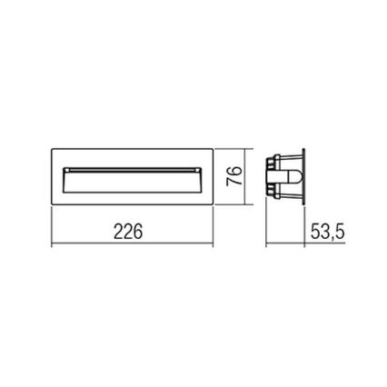 Redo 9092 - LED-Outdoor-Treppenbeleuchtung IGOR LED/6W/230V 3000K IP54 anthrazit