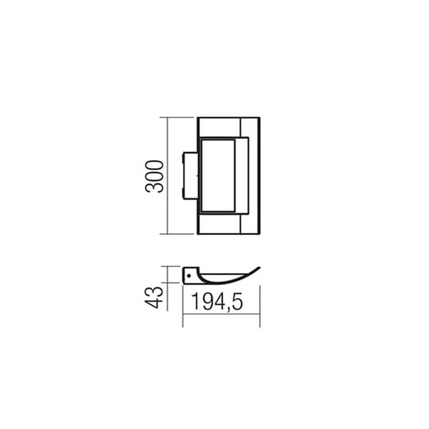 Redo 9112 - Applique a LED da esterno VELA LED/24W/230V IP54