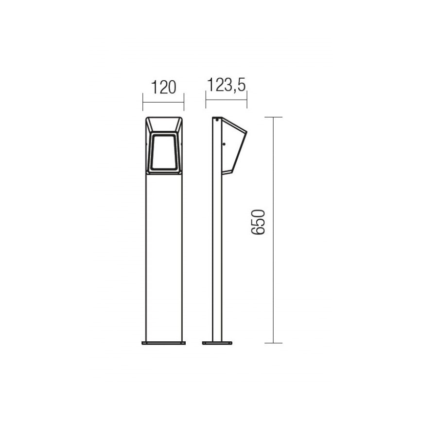 Redo 9168 - Lampe LED extérieure ARGES LED/3W/230V IP54 marron