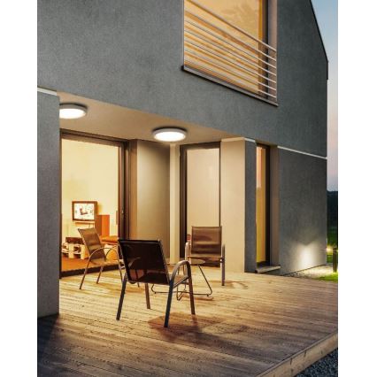 Redo 9180 - Plafoniera LED da esterno BEZEL LED/25W/230V diametro 27 cm IP54 bianco