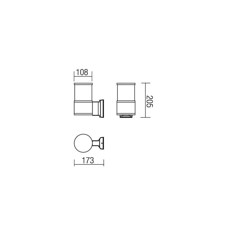 Redo 9326 - Applique EXTER 1xE27/42W/230V IP54