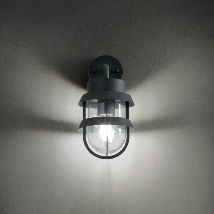 Redo 9498 - Applique murale extérieure CLAUT 1xE27/42W/230V IP44 anthracite