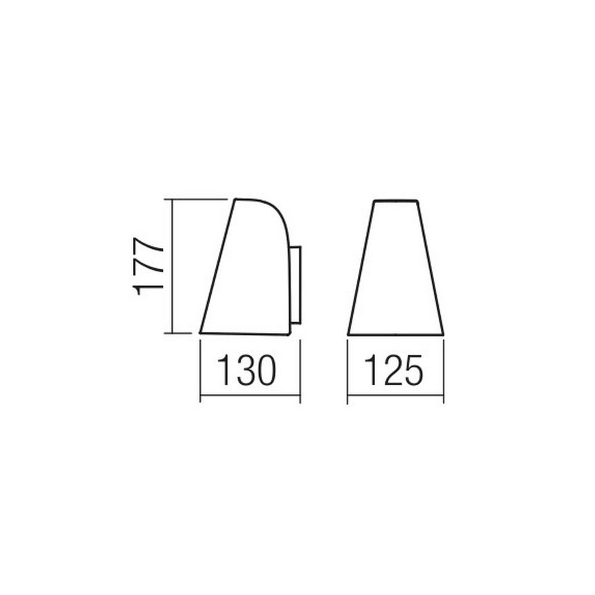 Redo 9530 - Applique ALVAR 1xGU10/35W/230V IP44