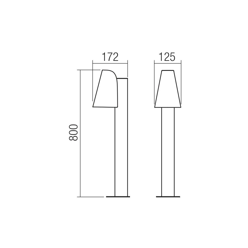 Redo 9532 - Lampada da esterno ALVAR 1xGU10/35W/230V IP44
