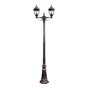 Redo 9609 - Lampada da esterno SEVILLA 2xE27/42W/230V IP44 oro/patina