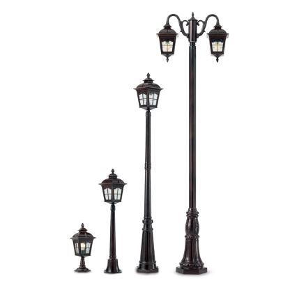 Redo 9652 - Lampada da esterno YORK 1xE27/70W/230V IP44 marrone