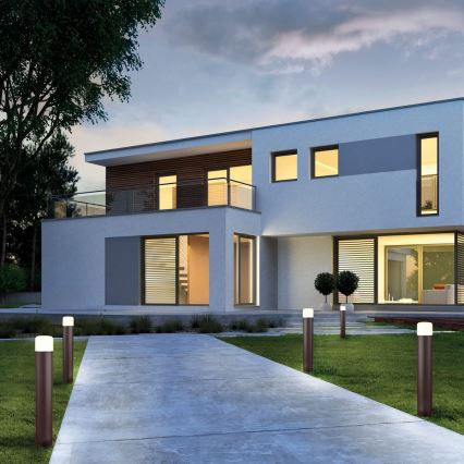 Redo 9683 - LED-Außenleuchte CYCLO LED/9W/230V 2900-3100K 90 cm IP54 braun