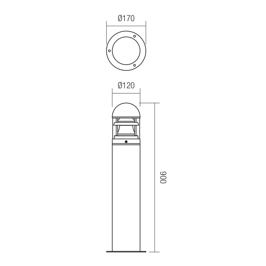 Redo 9945 - Lampada da esterno ARGO 1xE27/42W/230V IP54