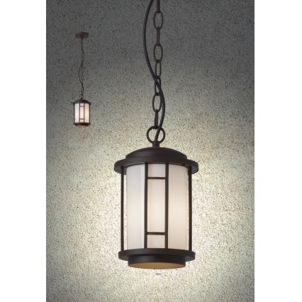 Redo 9956 - Lampadario da esterno a catena BRISTOL 1xE27/42W/230V IP23