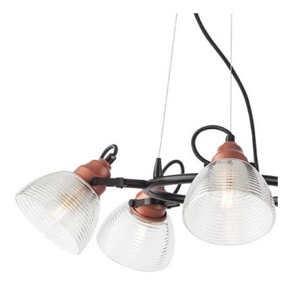 Redo A01-1451 - Abat-jour rechange pour suspension et lampadaire RIDGE E27 transparent