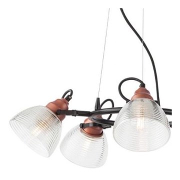Redo A01-1451 - Paralume di ricambio per lampadario e lampada da terra RIDGE E27 limpido