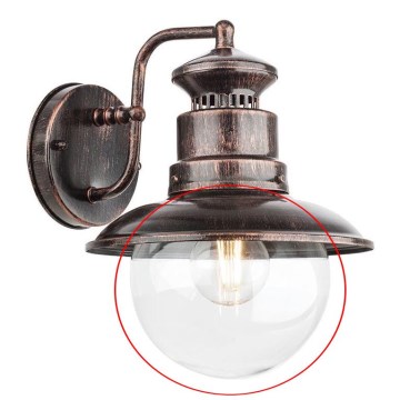 Redo A9046 - Paralume di ricambio per applique e lampadari SCOTT limpido