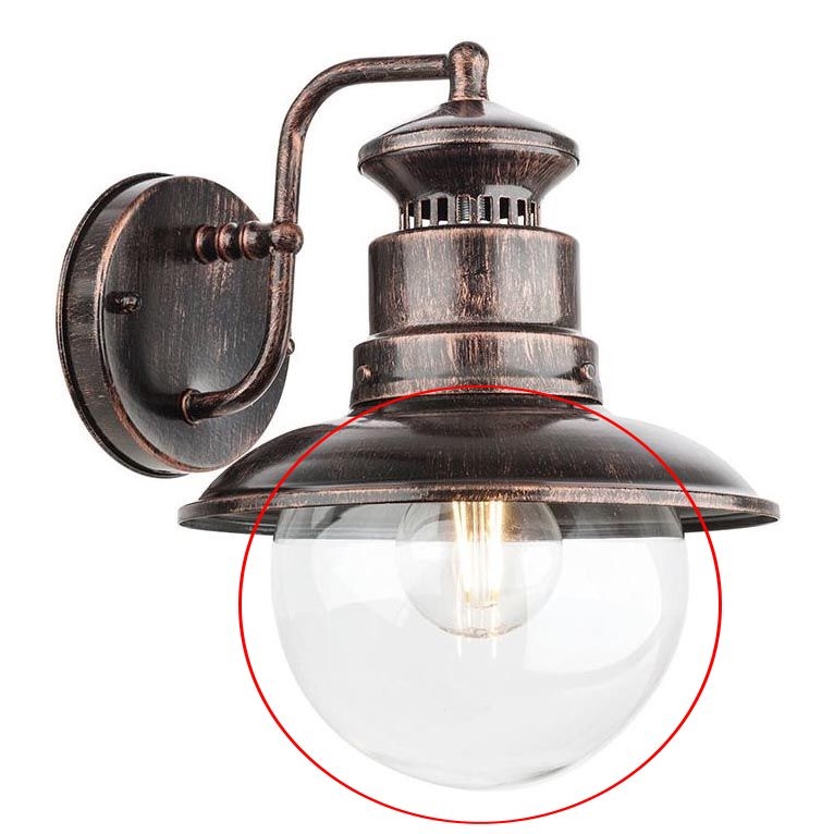 Redo A9046 - Paralume di ricambio per applique e lampadari SCOTT limpido