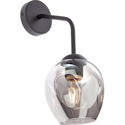 Redo - Abat-jour de rechange pour lampe, suspension PIERCE d. 15 cm noir/fumé