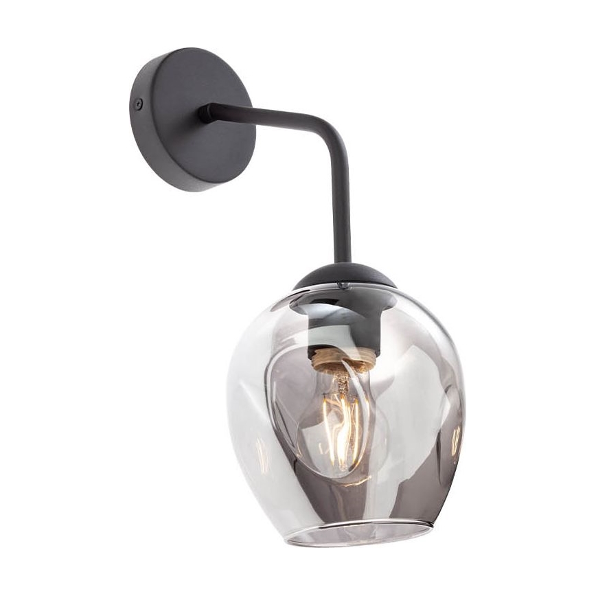 Redo - Abat-jour de rechange pour lampe, suspension PIERCE d. 15 cm noir/fumé